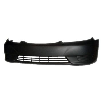 Bumper Cover Front w/o Fog Lamp Primed USA Built CAPA for Toyota Camry 2005-2006