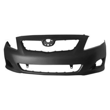 Bumper Cover Front w/o Spoiler Holes for Toyota Corolla Base LE XLE CE 2009-2010
