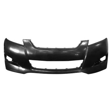 Bumper Cover Front w/o Spoiler Holes w/o Fog Lamps Black Primed Canada Market CAPA for Toyota Matrix 2009-2014