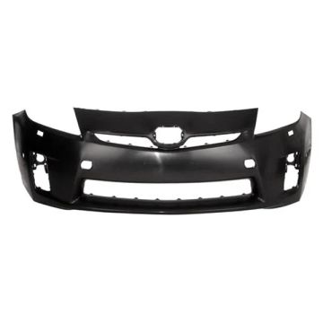 Bumper Cover Front LED Headlamps w/Pre-Collision System Primed CAPA for Toyota Prius 2010-2011