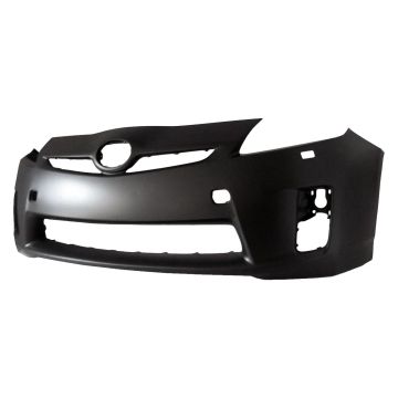Bumper Cover Front LED Headlamps w/o Pre-Collision System Primed CAPA for Toyota Prius 2010-2011
