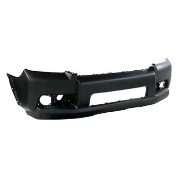 Bumper Cover Front w/o Chrome Trim w/o Trail Pkg Primed CAPA for Toyota 4Runner SR5 2010-2013