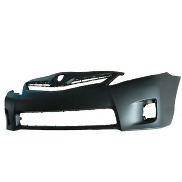 Bumper Cover Front w/o Jack Hole Opening Primed USA Built CAPA for Toyota Camry Hybrid 2010-2011