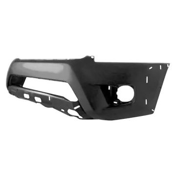 Bumper Cover Front w/Wheel Opening Flares Fine Textured Black for Toyota Tacoma Base Pre Runner 2012-2015