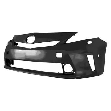 Bumper Cover Front LED Headlamps w/o Pre-Collision System Primed for Toyota Prius V 2012-2014