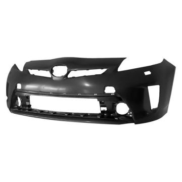Bumper Cover Front w/Headlamp Washers LED Headlamps Primed for Toyota Prius Prius Plug-In