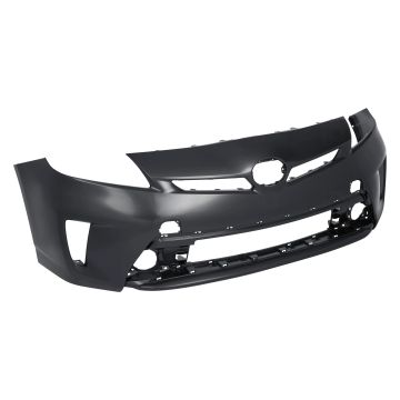 Bumper Cover Front w/o Headlamp Washers Halogen Headlamps Primed for Toyota Prius Prius Plug-In