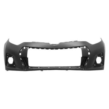 Bumper Cover Front w/Chrome Grille Surround Primed for Toyota Corolla S 2014-2016