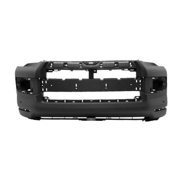 Bumper Cover Front w/Chrome Trim Primed CAPA for Toyota 4Runner Limited SR5 SR5 Premium 2014-2024