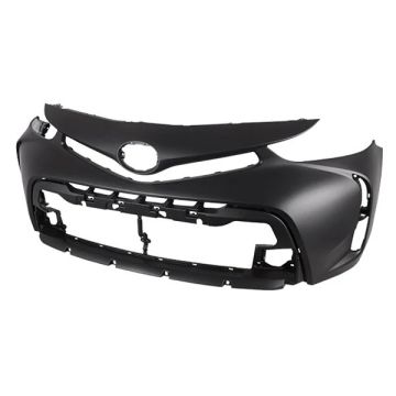 Bumper Cover Front Primed CAPA for Toyota Prius V 2015-2017