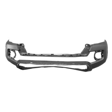 Bumper Cover Front w/o Fender Flare Holes Primed CAPA for Toyota Tacoma 2016-2023