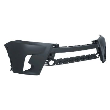 Bumper Cover Front w/o Object Sensors Primed for Toyota Highlander 2017-2019