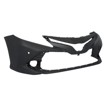 Bumper Cover Front w/Blind Spot Monitor w/Rear Cross Traffic Alert Primed for Toyota Camry Hybrid XLE XLE XLE Navi Hybrid LE 2018-2020