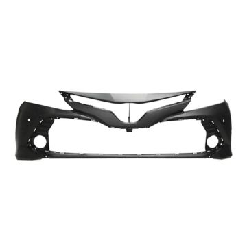 Bumper Cover Front w/Blind Spot Monitor w/Rear Cross Traffic Alert Primed CAPA for Toyota Camry Hybrid XLE XLE XLE Navi Hybrid LE 2018-2020
