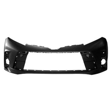 Bumper Cover Front w/Park Distance Sensors Primed for Toyota Sienna L LE XLE Premium XLE 2018-2020