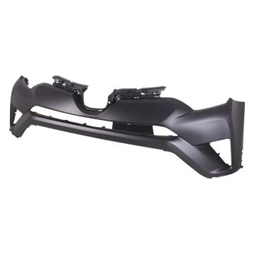 Bumper Cover Front Upper w/o Tab Holes w/o Park Assist Primed Japan Built for Toyota RAV4 2016-2018