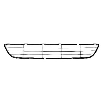 Bumper Cover Grille Front Matte Dark Gray for Toyota Yaris Sedan 2007-2008
