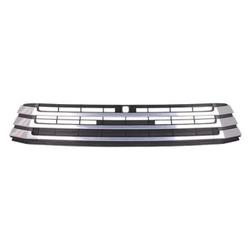 Bumper Cover Grille Front w/Around View Monitor Chrome for Toyota Highlander 2017-2019