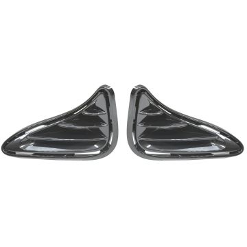 Bumper Insert Front Lamp Opening Cover w/o LED DRL 1 Pair for Toyota Corolla L LE LE Eco XLE CE 2017-2019