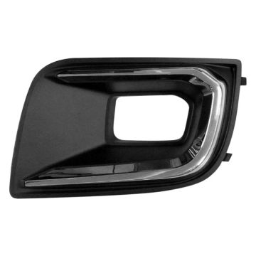 Bumper Insert Front Left w/TRD Sport Pkg Fog Lamp Bezel Chrome for Toyota Sequoia Limited Platinum TRD Sport SR5 2018-2022