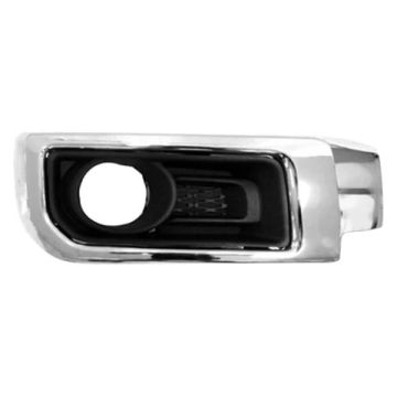 Bumper Insert Front Right Fog Lamp Bezel w/Chrome Trim w/Fog Lamps for Toyota 4Runner 2014-2024