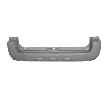 Bumper Cover Rear w/o Trailer Hitch Primed CAPA for Toyota 4Runner 2006-2009