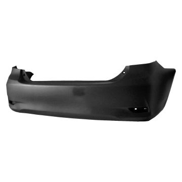 Bumper Cover Rear Primed Canada Built CAPA for Toyota Corolla Base LE CE 2011-2013