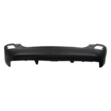 Bumper Cover Rear w/o Parking Sensors Textured CAPA for Toyota RAV4 2013-2015