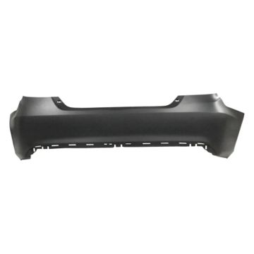 Bumper Cover Rear w/o Park Assist Primed CAPA for Toyota Camry Hybrid LE Hybrid XLE Hybrid SE SE LE XLE XSE Special Edition 2015-2017