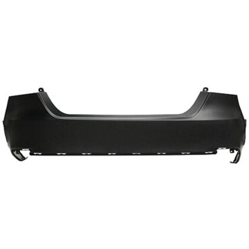 Bumper Cover Rear w/o Parking Sensors Primed CAPA for Toyota Camry Hybrid LE Hybrid XLE L LE 2018-2024