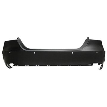 Bumper Cover Rear w/Parking Sensors Primed CAPA for Toyota Camry LE Hybrid XLE XLE XLE Navi 2018-2020