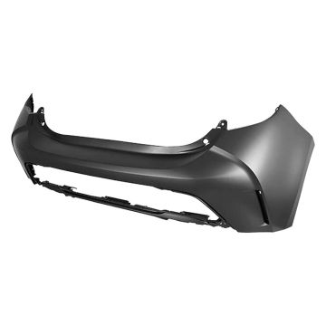 Bumper Cover Rear w/Exhaust Cutouts Primed CAPA for Toyota Corolla Hatchback S Base XSE SE SE Nightshade 2019-2022