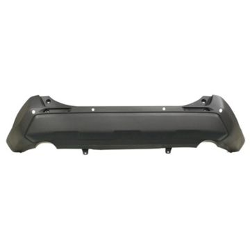 Bumper Cover Rear w/Parking Sensors Textured CAPA for Toyota RAV4 LE Hybrid LE Hybrid XLE XLE Premium XLE Hybrid XLE Premium Hybrid Woodland Edition 2019-2024