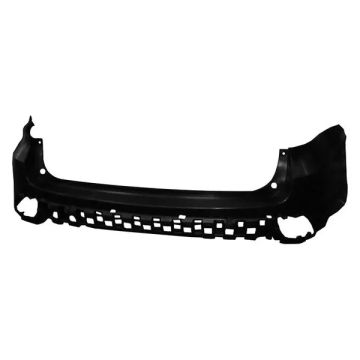 Bumper Cover Rear Upper w/o Rear Object Sensors Primed for Toyota Highlander Limited LE XLE LE Plus Hybrid Limited Hybrid LE Hybrid XLE SE Limited Platinum Hybrid Limited Platinum 2014-2019