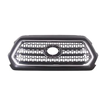 Grille Assembly Chrome/Black for Toyota Tacoma TRD Sport TRD Off-Road 2016-2017