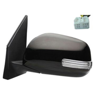 Door Mirror Assembly Left Power Heated w/Signal Lamp w/Cover USA Built for Toyota RAV4 2009-2012