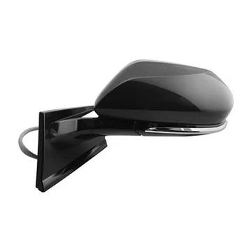 Door Mirror Assembly Left w/o Blind Spot Detection w/Cover Gloss Black for Toyota Prius Prius Prime
