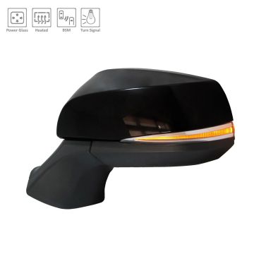 Door Mirror Assembly Left w/o Side View Camera w/o Memory w/BSD w/Cover for Toyota Highlander 2020-2023