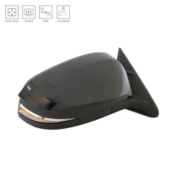 Door Mirror Assembly Right w/o Around View Monitor w/BSD w/o Memory w/Cover for Toyota Highlander 2017-2019