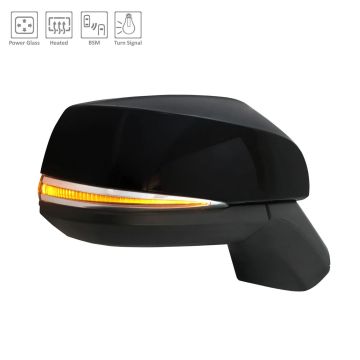 Door Mirror Assembly Right w/o Side View Camera w/Blind Spot Detection w/Cover for Toyota RAV4 2019-2021