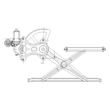 Window Regulator Front Left Regulator & Motor Assembly for Toyota Tacoma 2005-2015