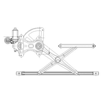 Window Regulator Front Left Regulator & Motor Assembly for Toyota Avalon 2005-2012