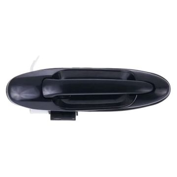 Exterior Door Handle Rear Left Black (Code 202) Smooth for Toyota Sequoia Tundra