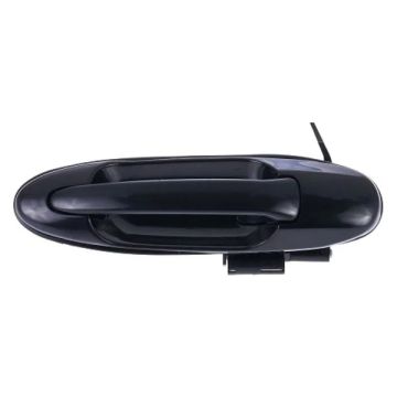Exterior Door Handle Rear Right Black (Code 202) Smooth for Toyota Sequoia Tundra