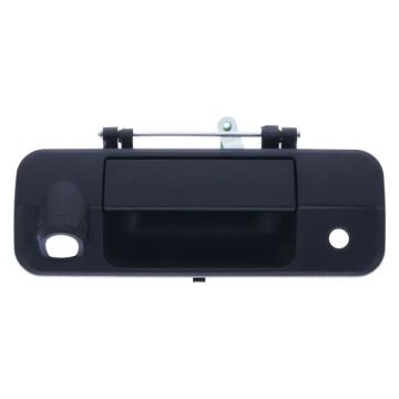 Tailgate Handle Rear w/Rear Camera Textured Black for Toyota Tundra 2007-2013