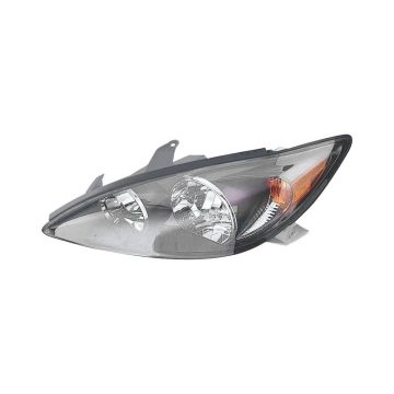 Headlight Assembly Composite Left Black for Toyota Camry SE 2002-2004