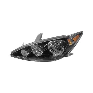 Headlight Assembly Composite Left Black USA Built for Toyota Camry SE 2005-2006