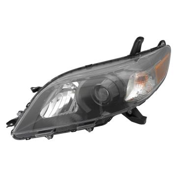 Headlight Assembly Composite Left Halogen CAPA for Toyota Sienna SE 2011-2014