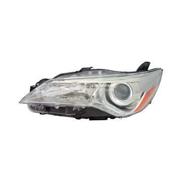 Headlight Assembly Composite Left Halogen CAPA for Toyota Camry LE Hybrid LE Hybrid XLE XLE 2015-2017