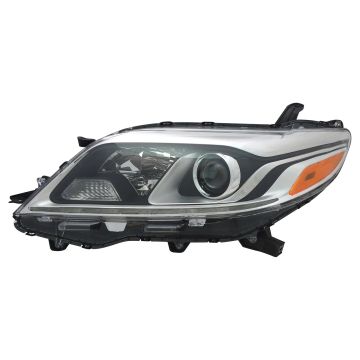 Headlight Assembly Composite Left Halogen w/LED DRL CAPA for Toyota Sienna Limited XLE XLE Premium 2015-2020